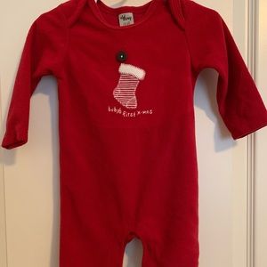 Old Navy Baby’s First Christmas One Piece Sz 6-12m